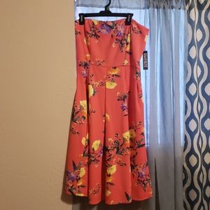 NWT New York Company strapless dress